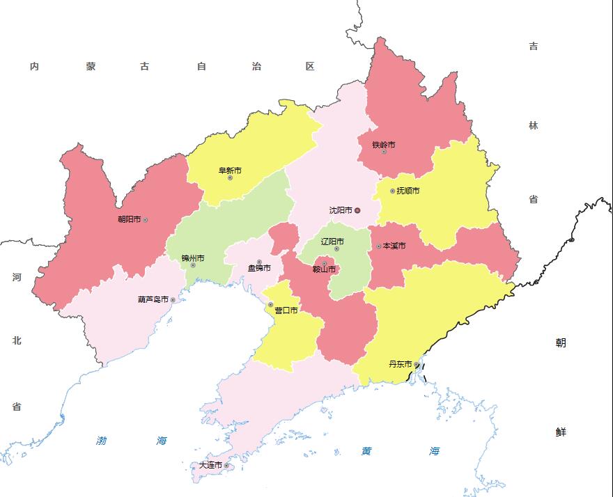 辽宁省各地面积、行政区划代码、区号、邮编