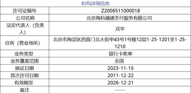 海科融通POS机申请使用