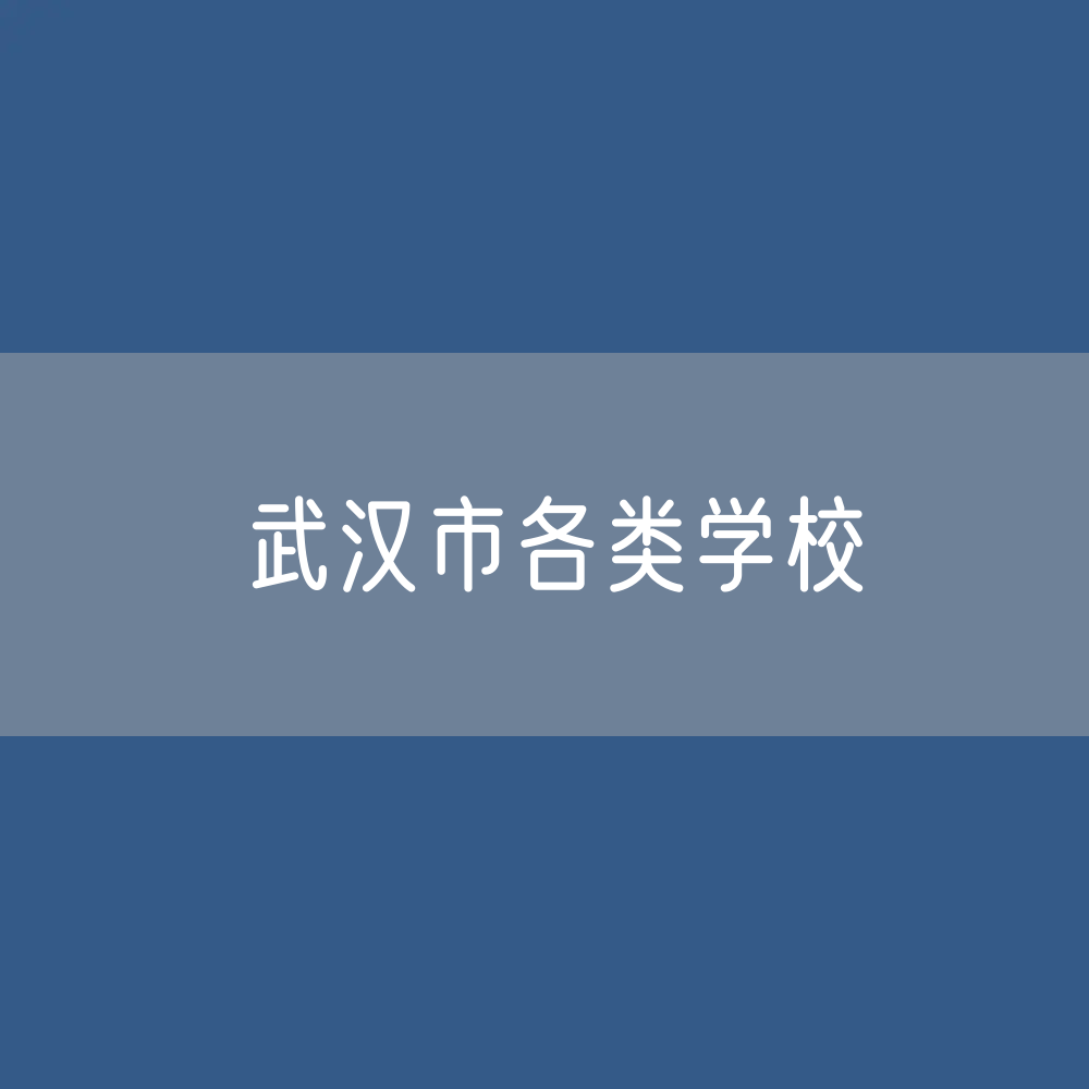 武汉市各类学校招生、在校生、毕业生数据