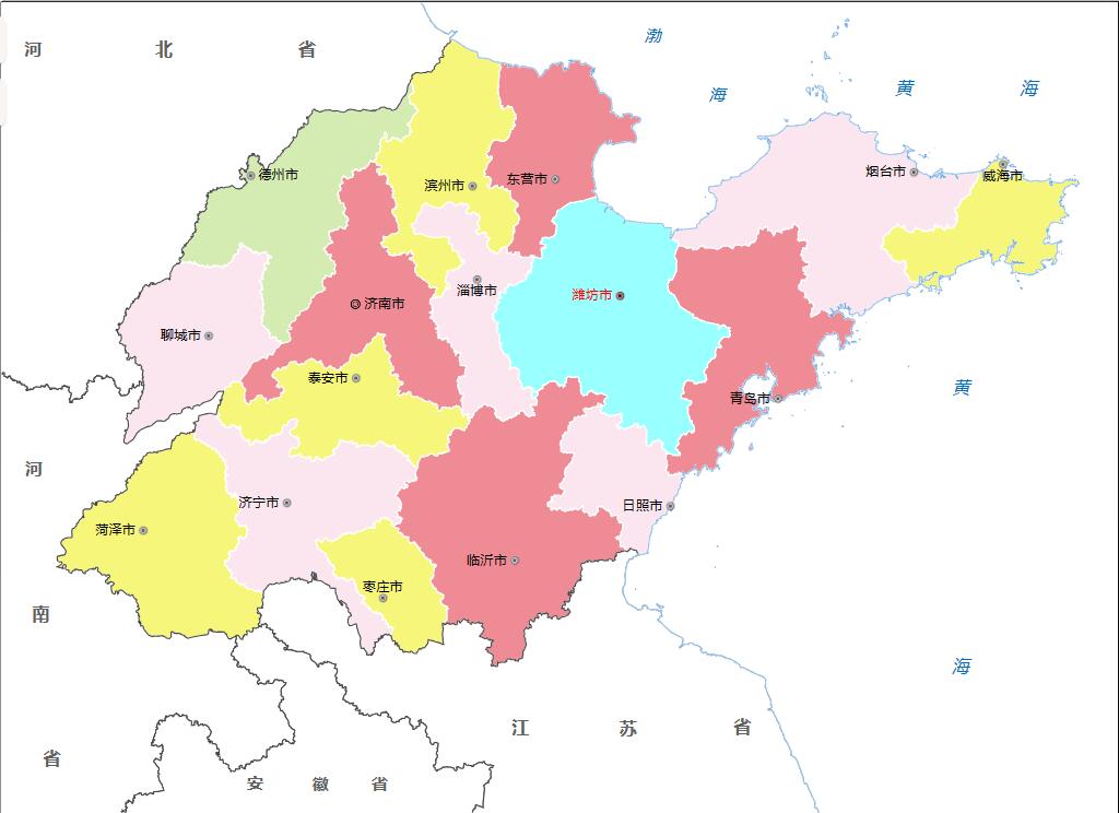 山东省各地面积、行政区划代码、区号、邮编
