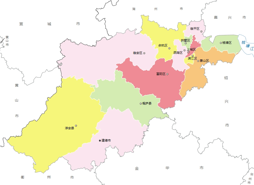 杭州市各地人口、面积、地区生产总值/人均GDP排名