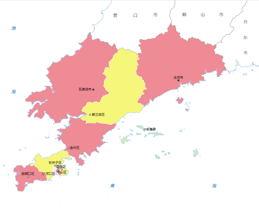 大连市各地人口、面积、地区生产总值/人均GDP排名