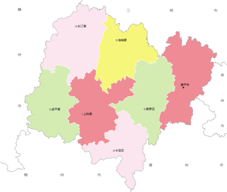 龙岩市各地人口、面积、地区生产总值/人均GDP排名
