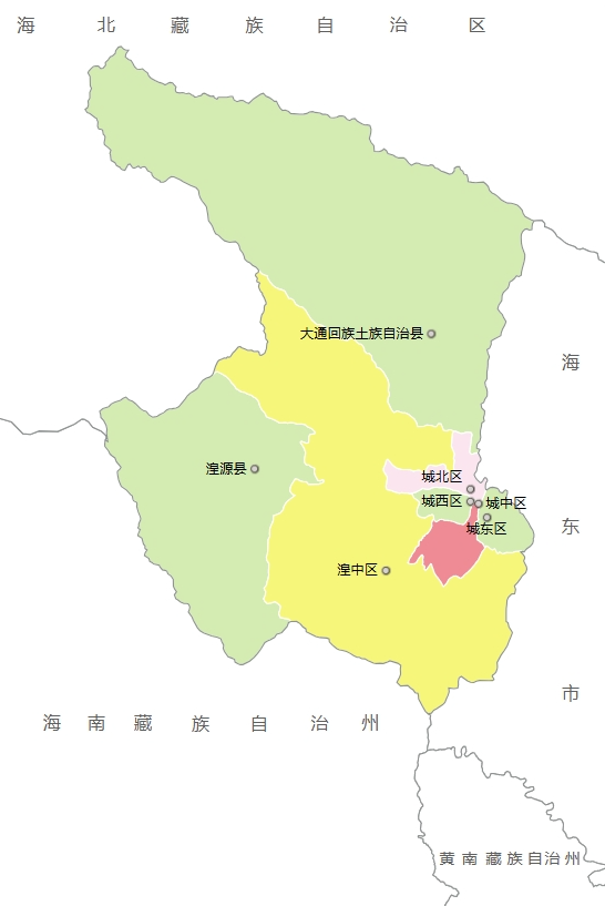 西宁市各地人口、面积、地区生产总值/人均GDP排名