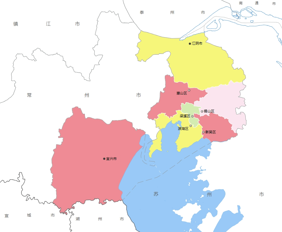 无锡市各地人口、面积、地区生产总值/人均GDP排名