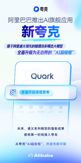 阿里巴巴推出AI旗舰应用——新夸克
