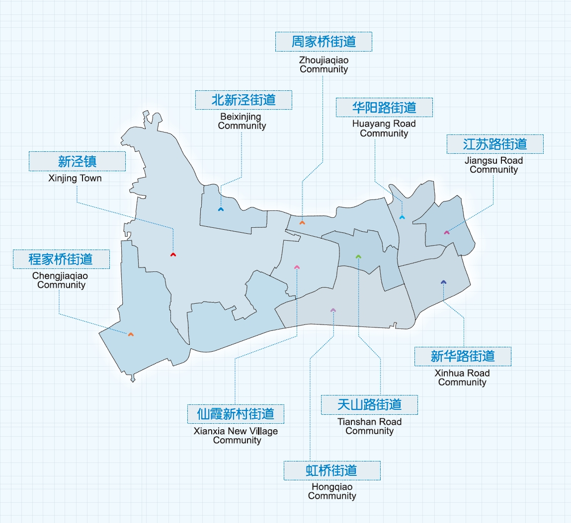 上海市长宁区地理行政区划查询