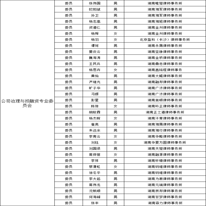 长沙市公司治理与投融资法律专业律师