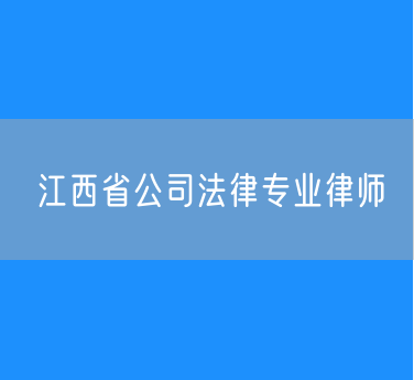 江西省公司法律专业律师