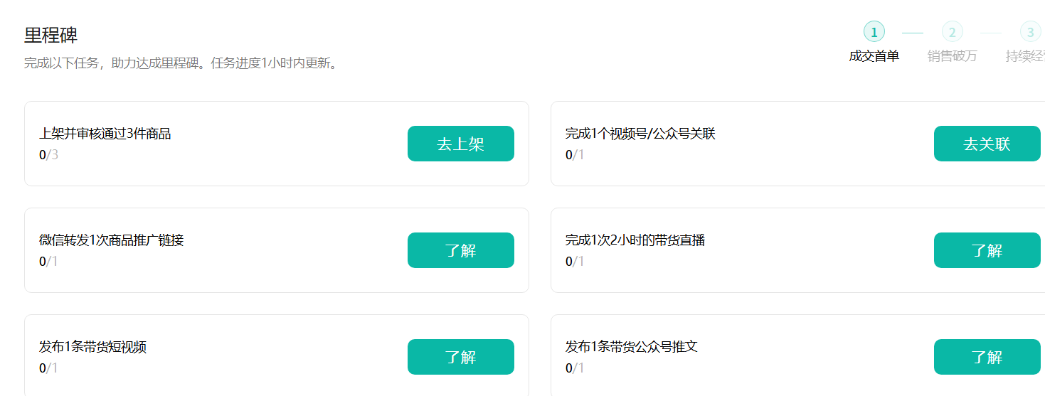 微信小店里程碑