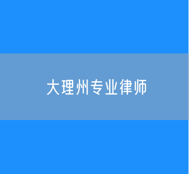 大理州专业律师