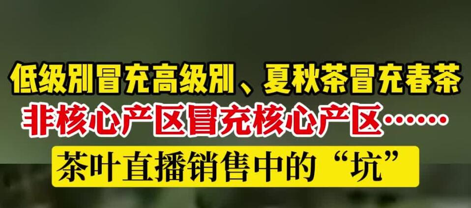 海报新闻3·15调查丨茶叶直播间里的“冒牌货”