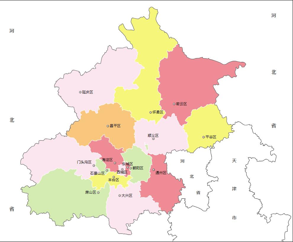 北京市各地面积、行政区划代码、区号、邮编